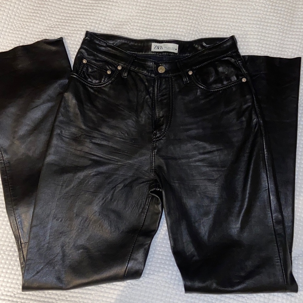 Zara melina leather pant dupe
